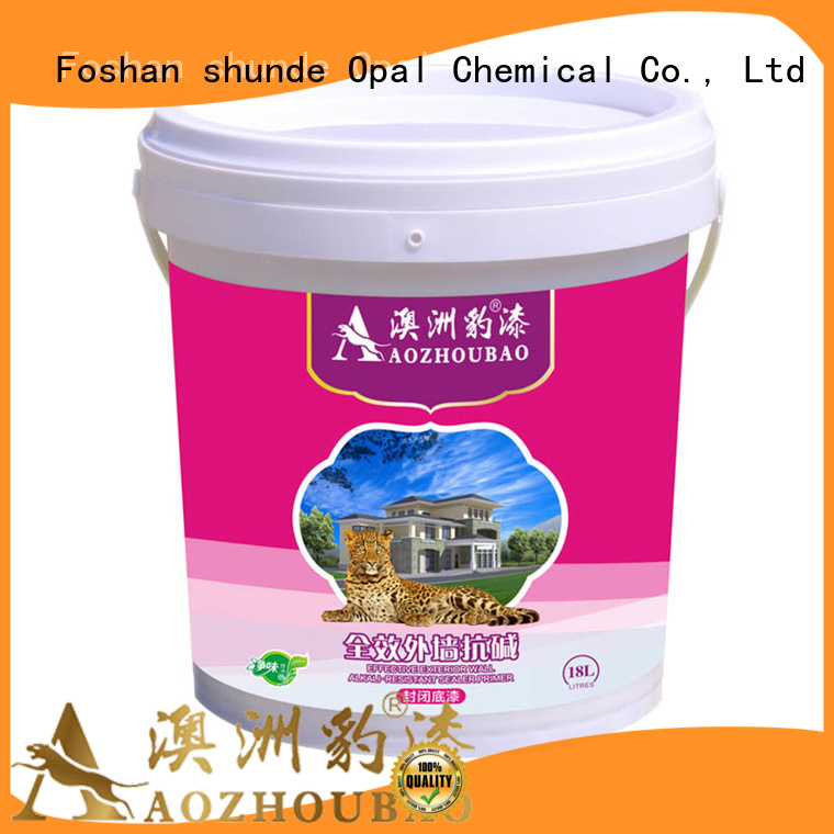 Opal antialkali exterior wall paint types for renovating house